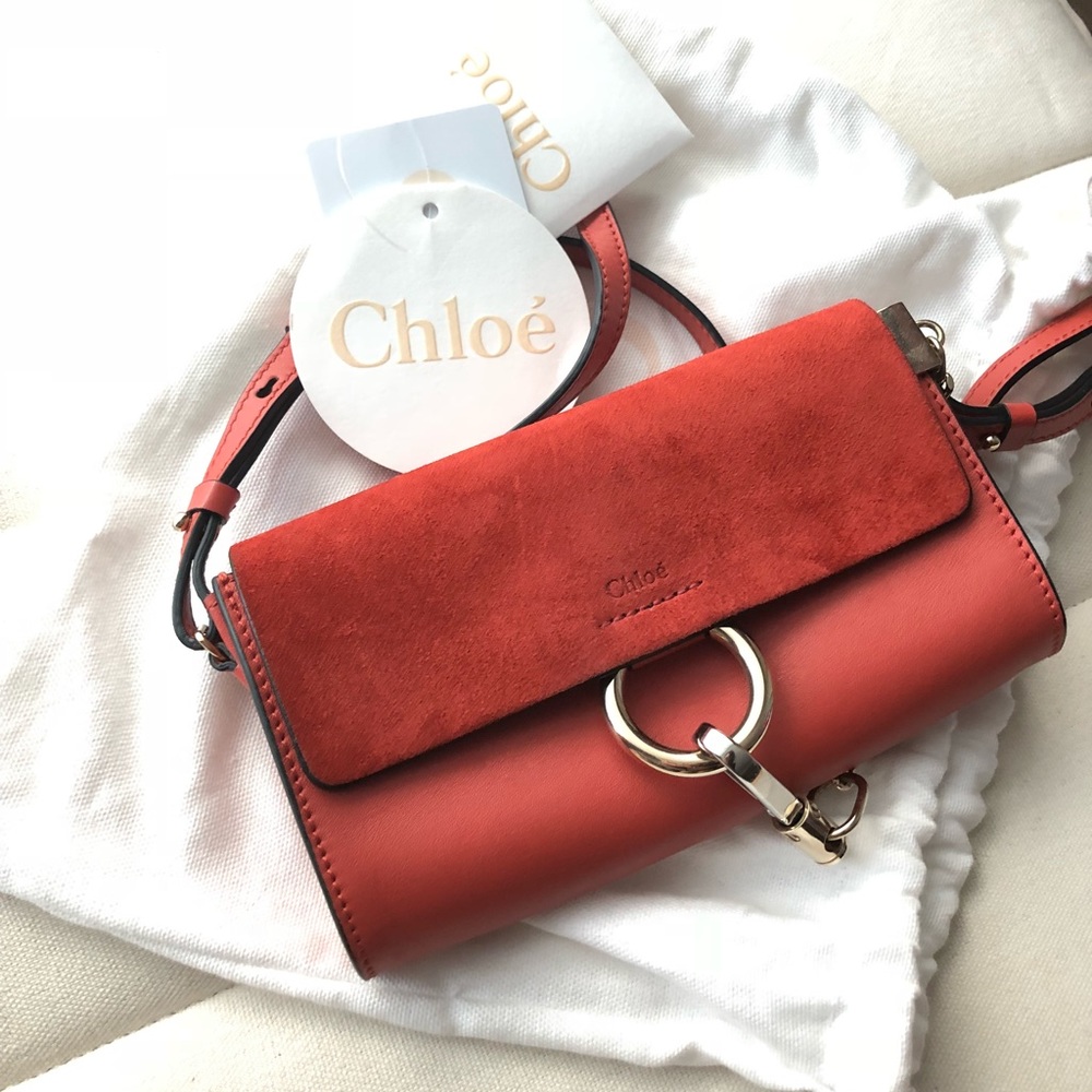 Chloe mini Faye wallet on chain